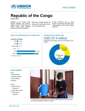 UNHCR Republic of Congo Fact Sheet