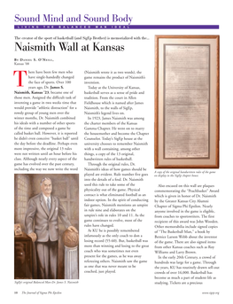 Naismith Wall at Kansas