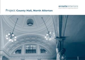County Hall, North Allerton Project: County Hall, North Allerton