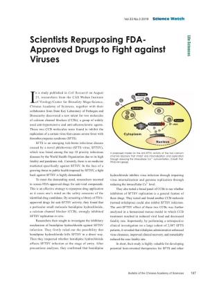 187 Scientists Repurposing FDA-Approved Drugs to Fight