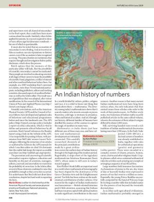 An Indian History of Numbers
