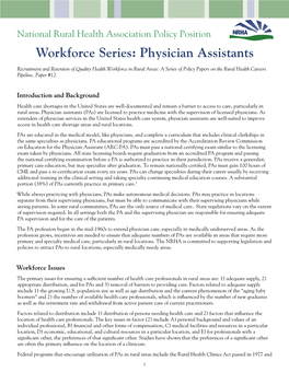 Workforce Series: Physician Assistants