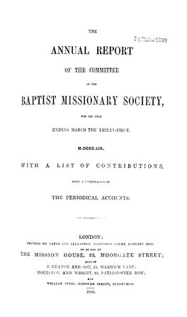 Baptist Missionary Society