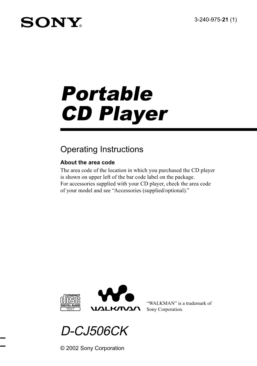 Portable CD Player