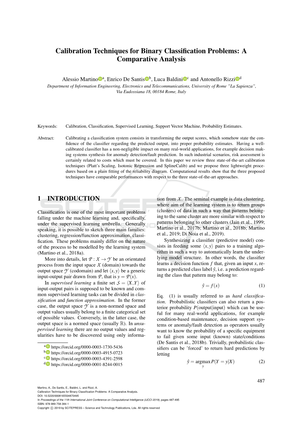 Calibration Techniques for Binary Classification Problems