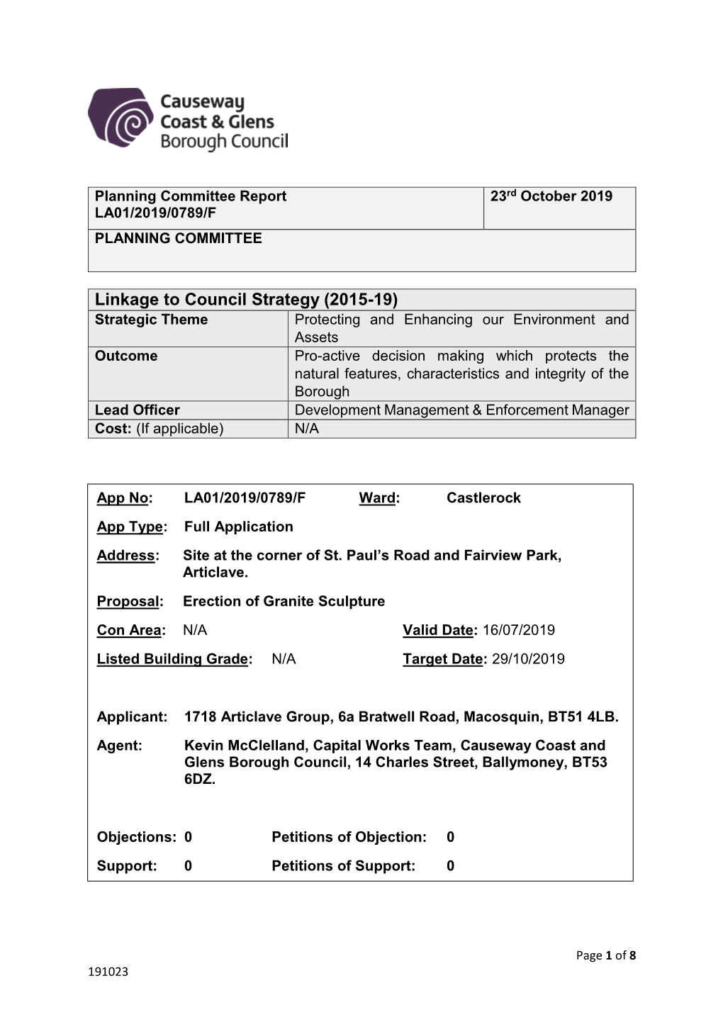 Linkage to Council Strategy