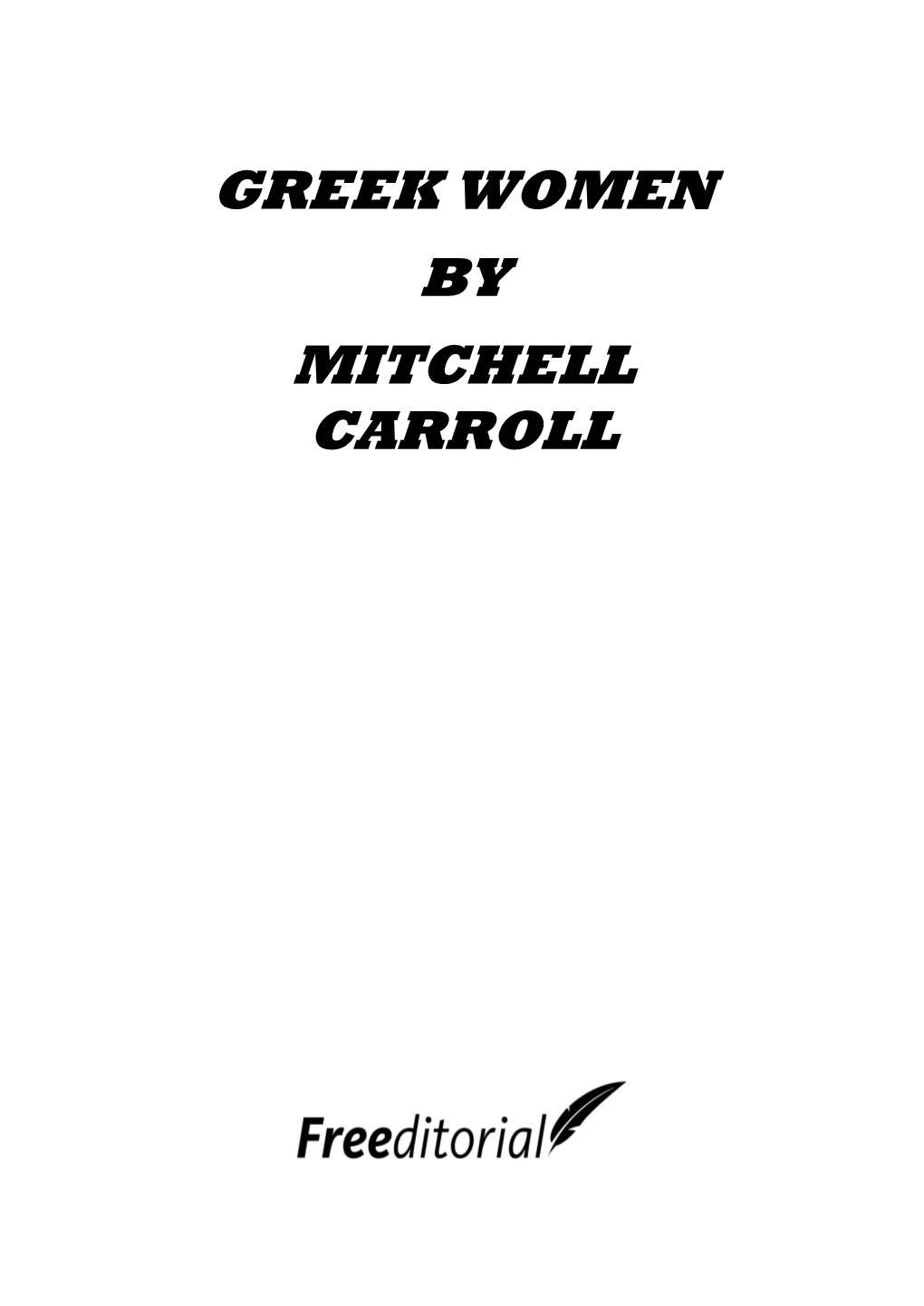 Greek Women by Mitchell Carroll