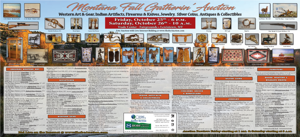 Montana Fall Gatherin' Auction