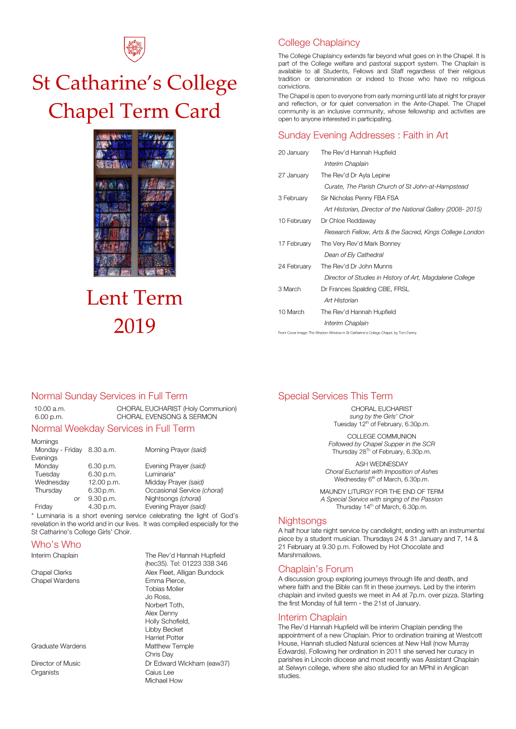 Term Card Lent 2019 Small Image