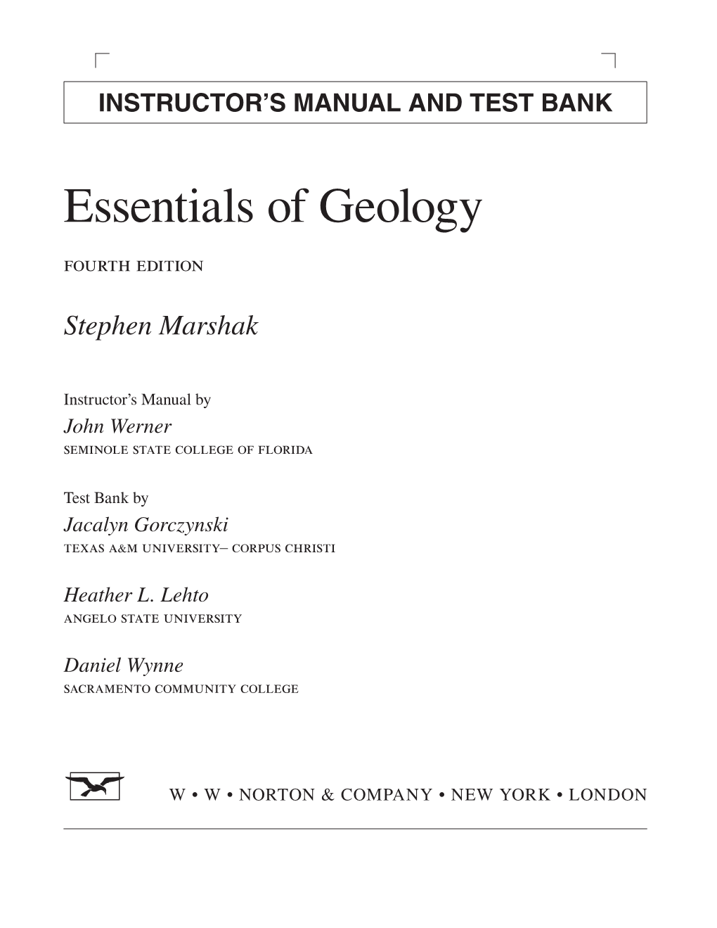 Essentials of Geology