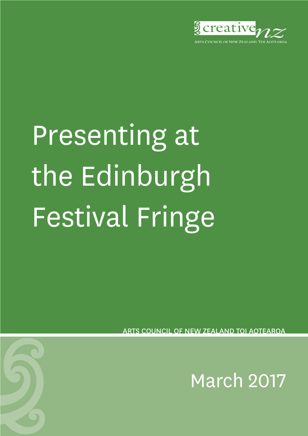 Presenting at the Edinburgh Festival Fringe