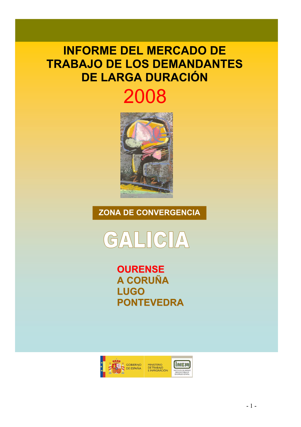 Informe Del Mercado De Trabajo De Los Demandantes De Larga Duración 2008