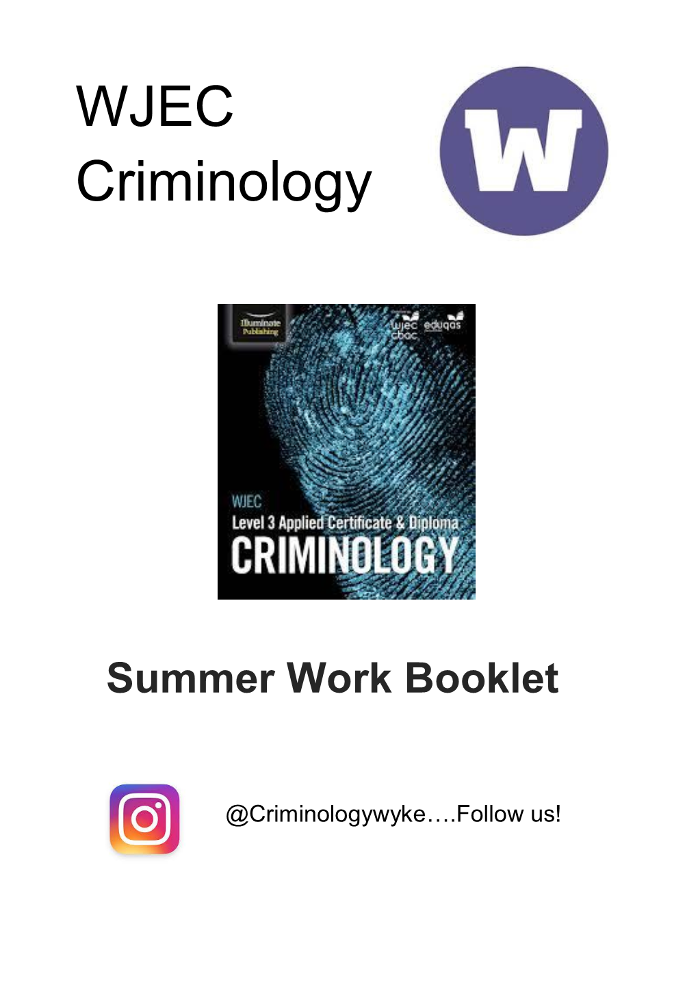 WJEC Criminology