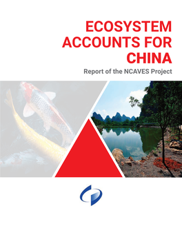 ECOSYSTEM ACCOUNTS for CHINA Report of the NCAVES Project Citation and Reproduction