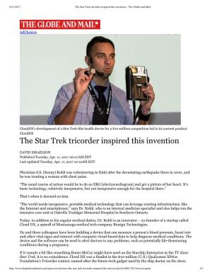 The Star Trek Tricorder Inspired This Invention - the Globe and Mail