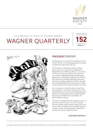 Wagner Quarterly 152 March 2019