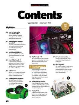 ISSUE 194 Contents Welcome to Issue 194 COVER STORY Highlights P74