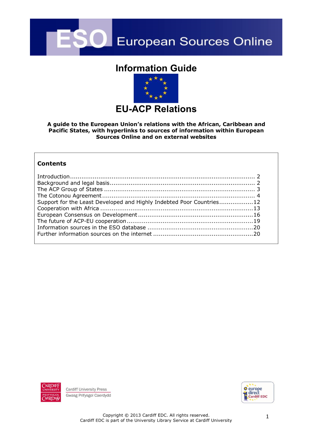 Information Guide EU-ACP Relations