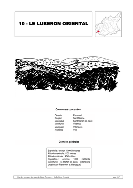 10 - Le Luberon Oriental