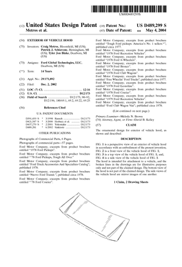 D489,299 S Metros Et Al