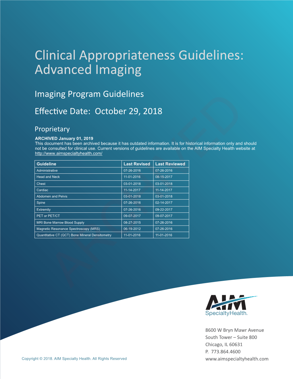 Imaging Guidelines for Nuclear Cardiology Procedures - a Report of the American Societyarchived of Nuclear Cardiology Quality Assurance Committee