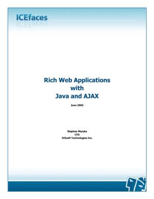 Rich Web Applications with Java and AJAX