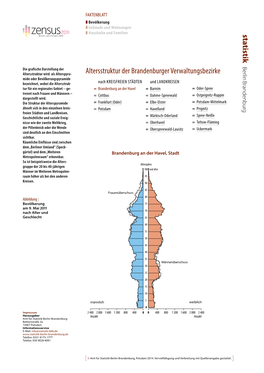 Statistik Altersstruktur Der Brandenburger Verwaltungsbezirke