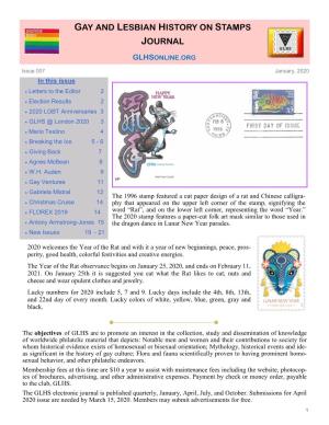 Gay and Lesbian History on Stamps Journal