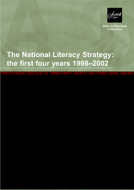 The National Literacy Strategy: the First Four Years 1998–2002