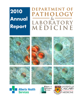 2010 Department of Pathology & Laboratory Medicine Annual Report