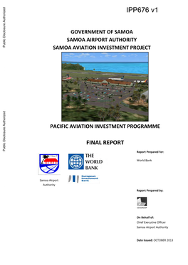 SAMOA AVIATION INVESTMENT PROJECT Public Disclosure Authorized