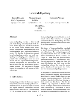 Linux Multipathing