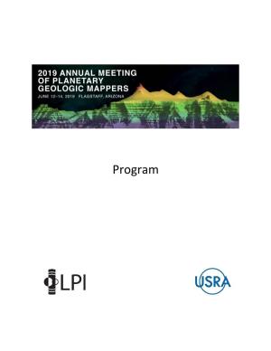 Planetary Geologic Mappers Annual Meeting