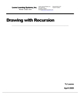 Drawing with Recursion