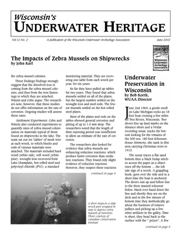 Zebra Mussels on Shipwrecks by John Karl the Zebra Mussel Colonies