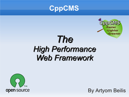 High Performance Web Framework