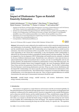 Impact of Disdrometer Types on Rainfall Erosivity Estimation