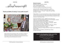 June 2014 Suckley Newsletter