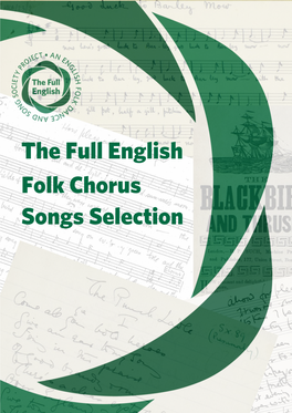 The Full English Folk Chorus Songs Selection