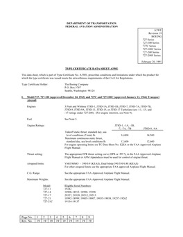 A3WE, Rev 19 Type Certificate Data Sheet