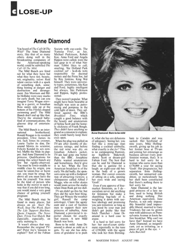 LOSE-UP Anne Diamond