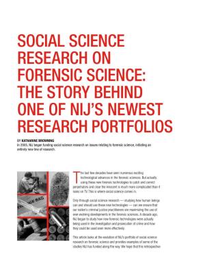 Social Science Research on Forensic Science: the Story Behind