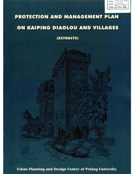 Protection and Management Plan on Kaiping Diaolou and Villages