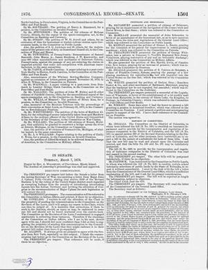 Congressional Record-Senate. 1501