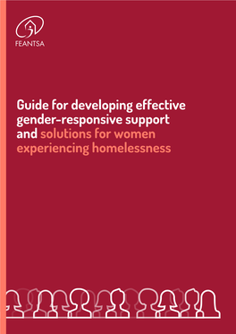 Guide for Developing Effective Gender-Responsive Support and Solutions for Women Experiencing Homelessness
