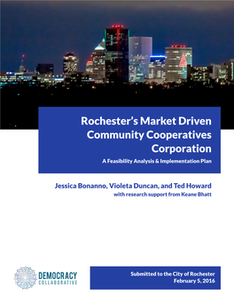 Rochester's Market Driven Community Cooperatives Corporation