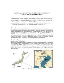 Transportation of Pcdd/Fs and Dioxin-Like Pcbs by Rivers Into Tokyo Bay, Japan