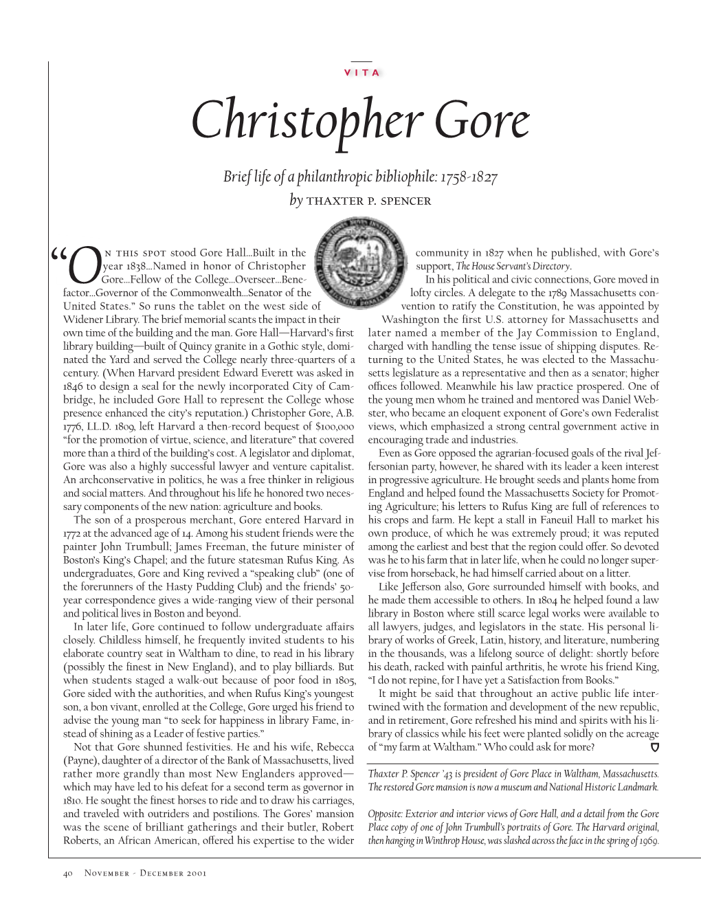 “O Christopher Gore