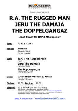 R.A. the Rugged Man Jeru the Damaja the Doppelgangaz