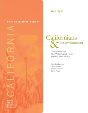 Californians the Environment & in Collaboration with the William and Flora Hewlett Foundation